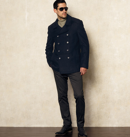 Vogue Men S Jacket And Trousers V8940, Mens Peacoat Pattern