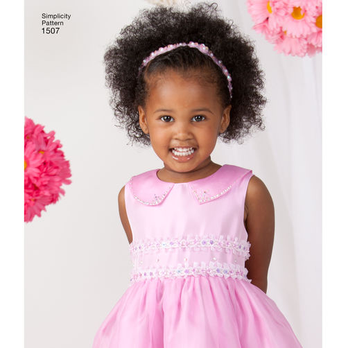Simplicity 1507 Toddler Girl's Formal Dress Sewing Pattern Sizes