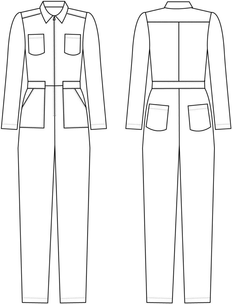 Alice & Co Patterns Intrepid Boiler Suit - The Fold Line