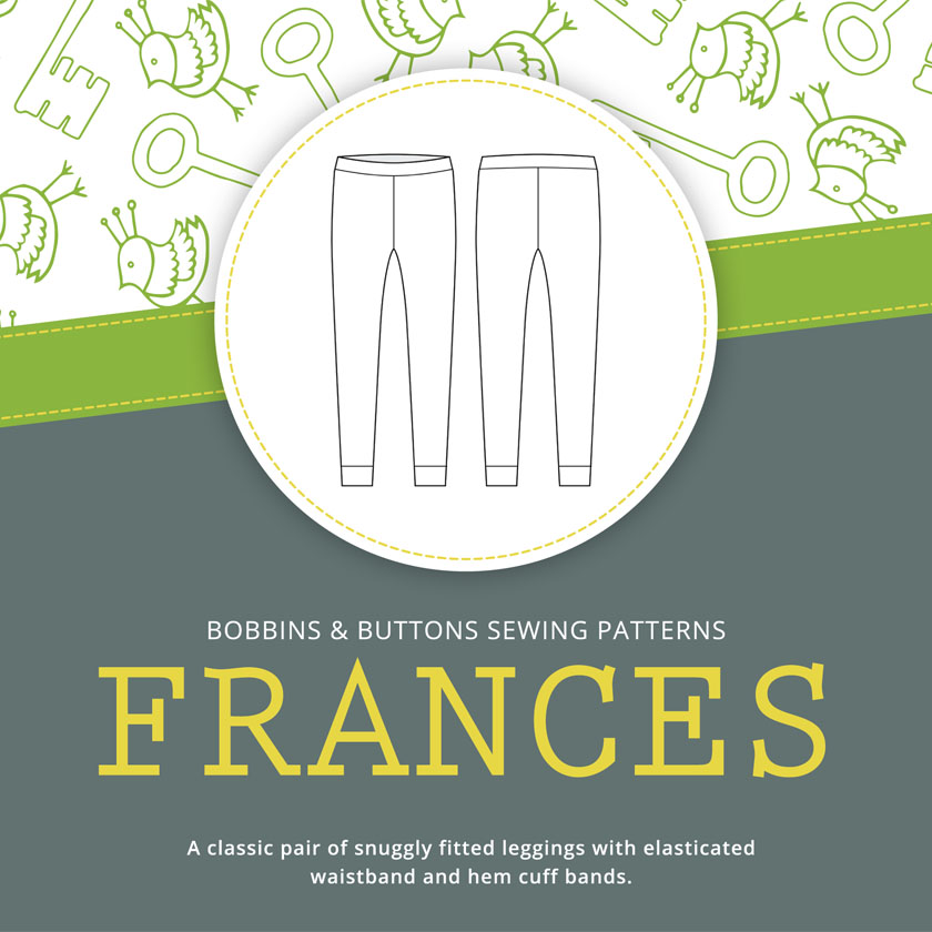 Bobbins and Buttons Child Frances Leggings - The Fold Line