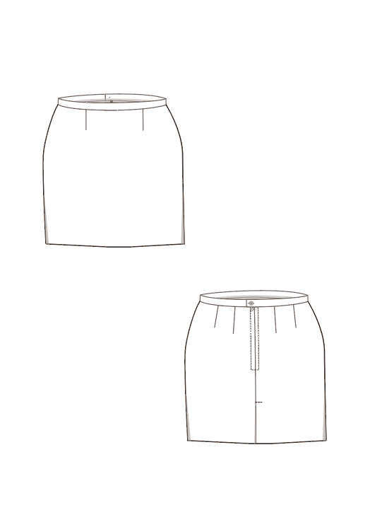 Melilot Josephine Skirt PDF - The Fold Line