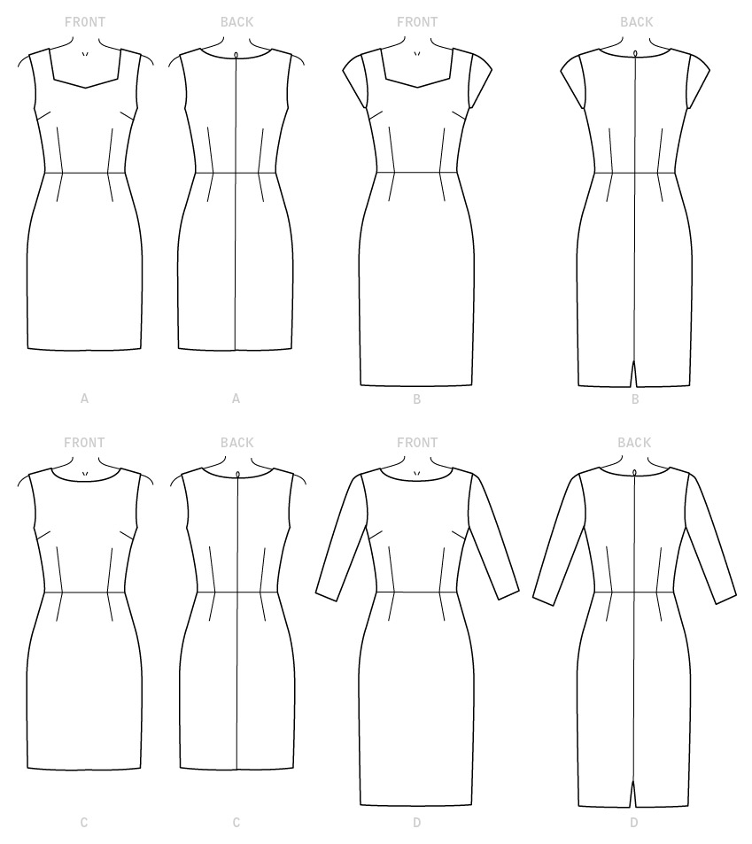 McCalls Dresses M7861 - The Fold Line