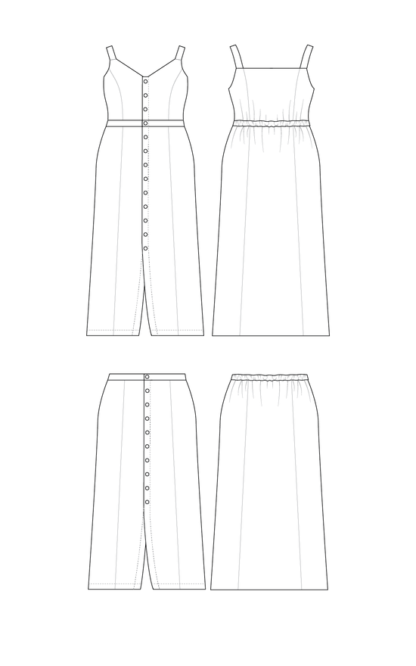 Cashmerette Holyoke Maxi Dress and Skirt - The Fold Line