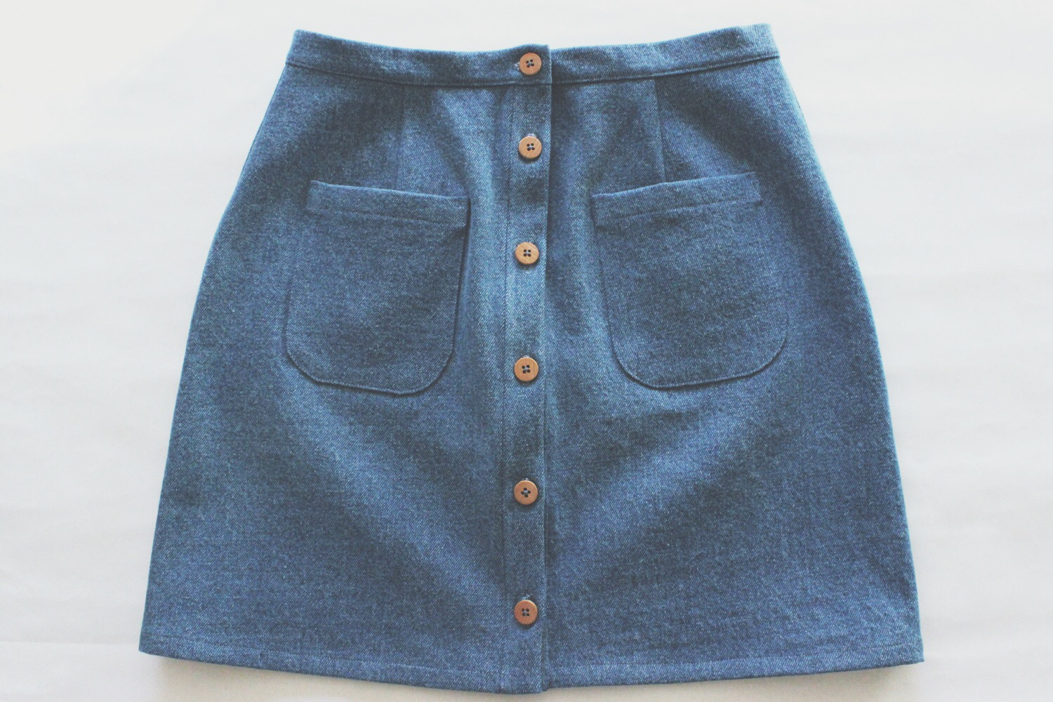 Love Tree Women's Juniors Denim High Rise Button Down A-line Mini Skirt |  eBay