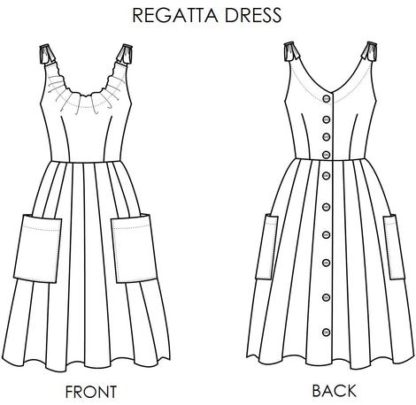 Alice & Co Patterns Regatta Dress - The Fold Line