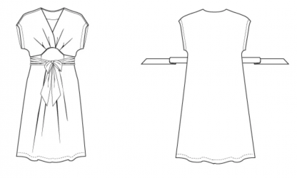 Wardrobe by Me Akinori Dress - The Fold Line