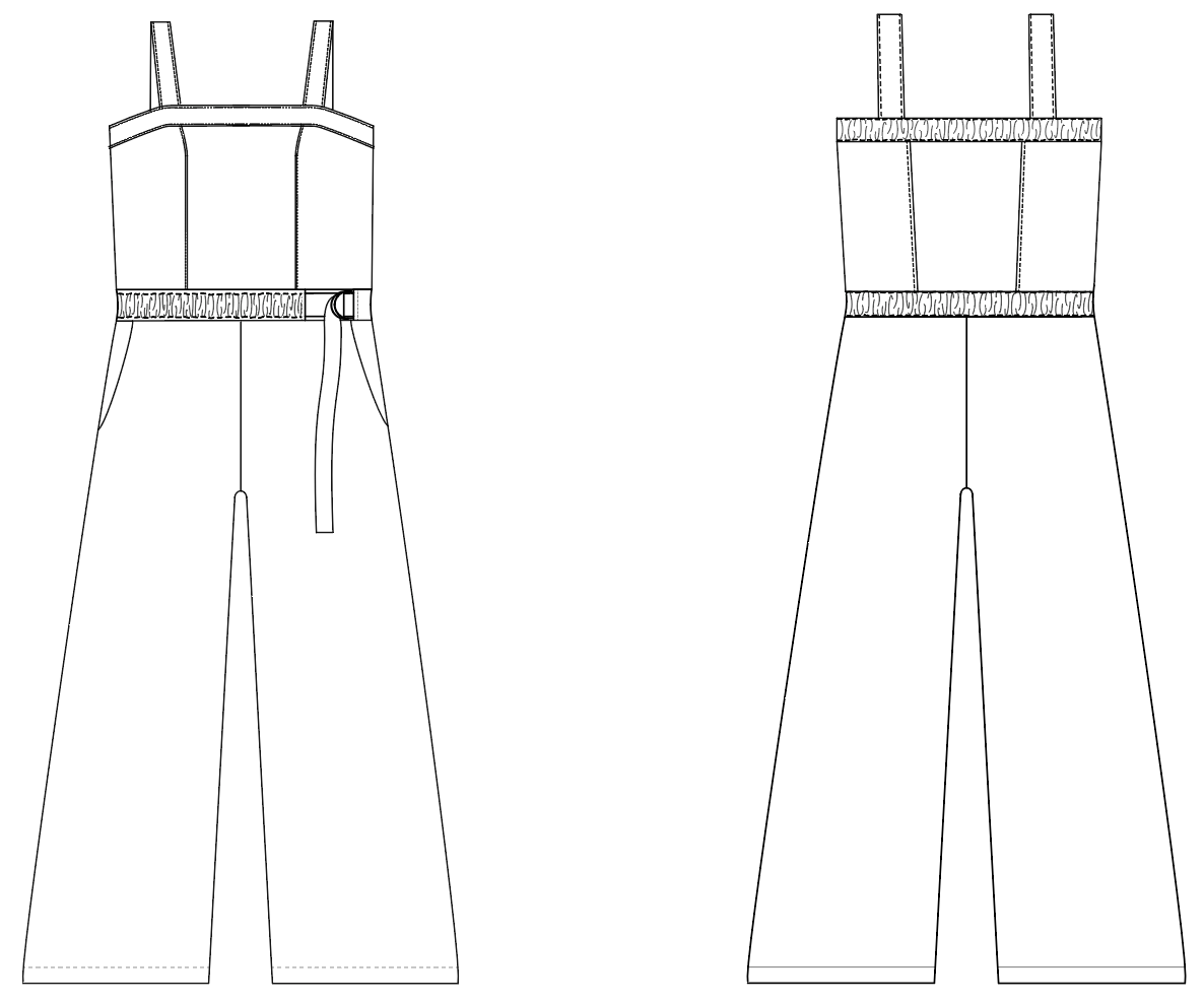 Threadbear Frisco Jumpsuit and Top - The Fold Line