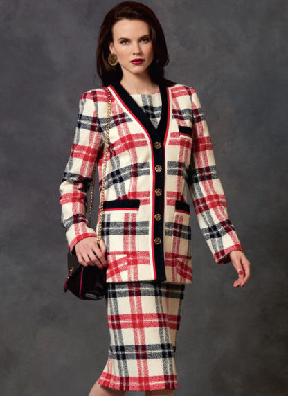 Vogue Jacket, Dress and Skirt V1643 - The Fold Line