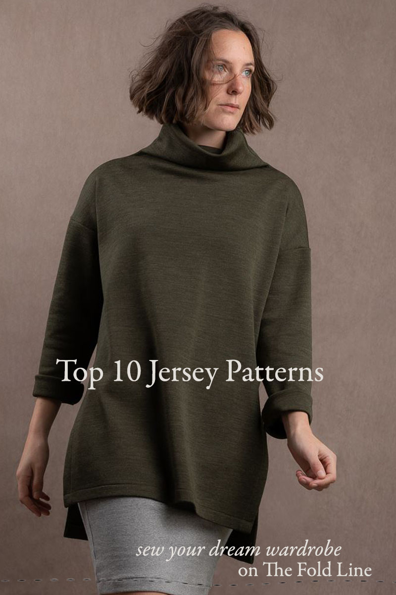 The Top 10 Jersey sewing pattern available on The Fold Line