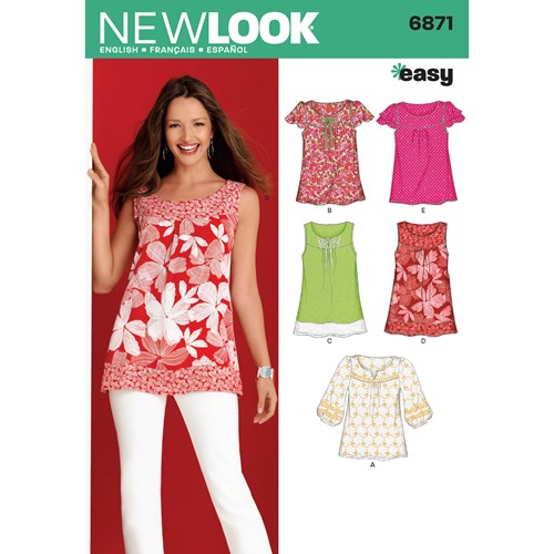 New Look Tops N6871 - The Fold Line