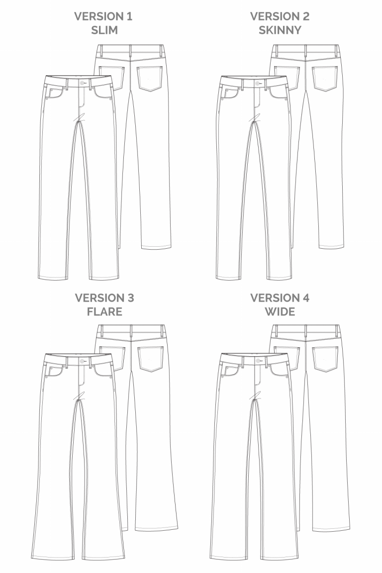 Megan Nielsen Ash Jeans - The Fold Line