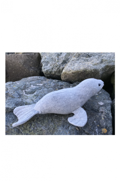 Seal shaped toy, Seal Soft Toy sewing pattern by Crafty Kooka. A soft toy pattern made in wool felt, cotton, linen, plush or minky fabrics. Sew your very own seal with this unique and imaginative pattern.
