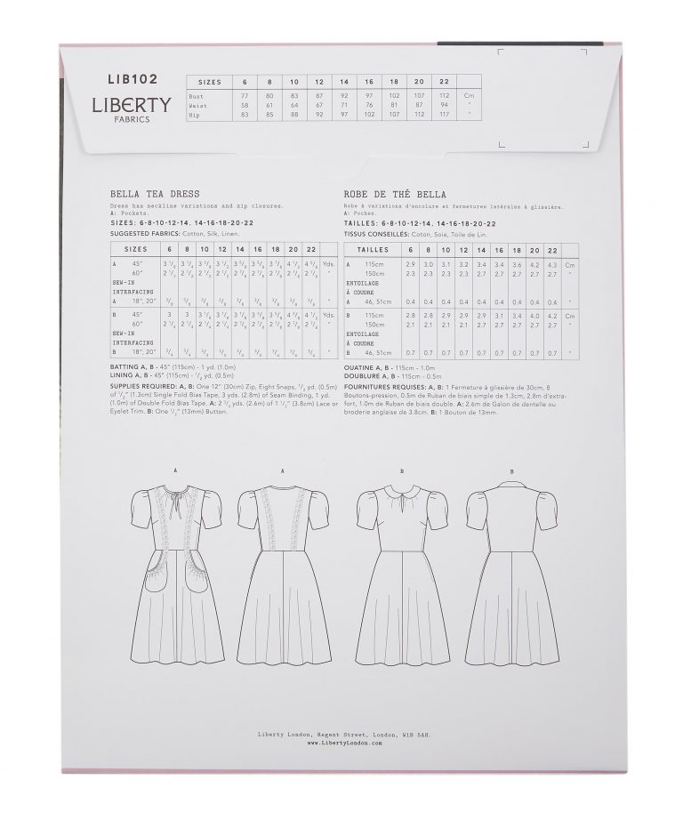 Liberty Sewing Patterns Bella Tea Dress - The Fold Line