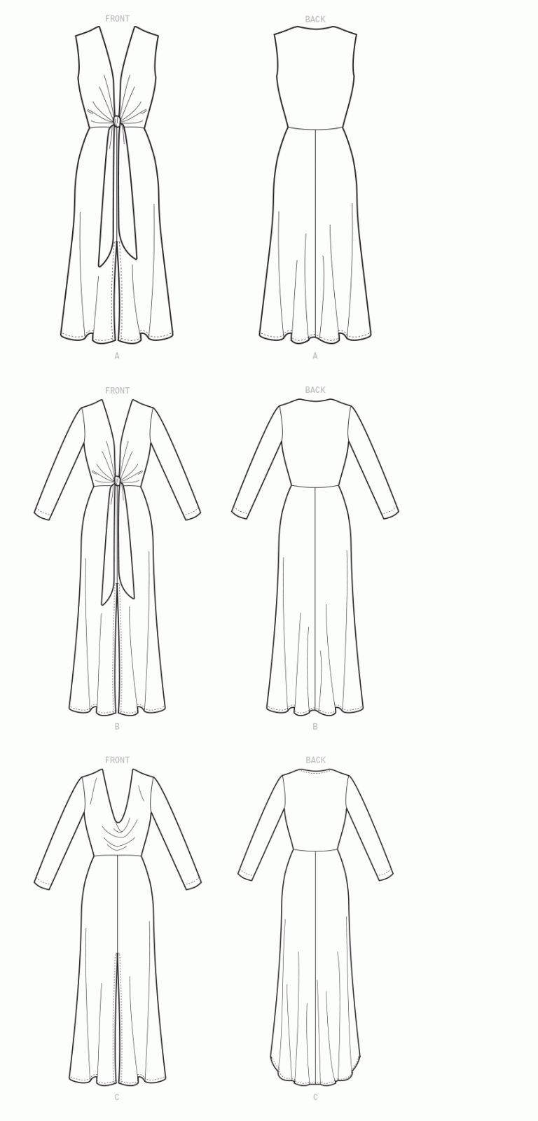 McCalls Dresses M8037 - The Fold Line