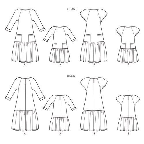 Simplicity Women's/Child's Dresses S9057 - The Fold Line