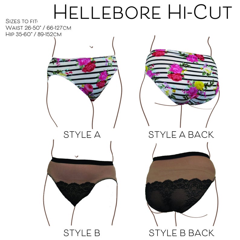 Primrose Dawn Hellebore Hi-Cut Panty PDF - The Fold Line