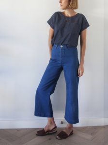 French Navy Bowery Top - The Fold Line
