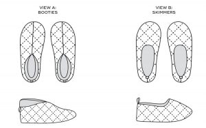 Sew DIY Unisex Quilted Slippers - The Fold Line