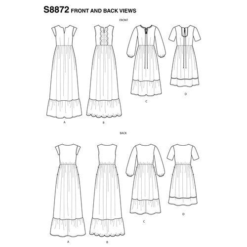 Simplicity Dress S8872 - The Fold Line