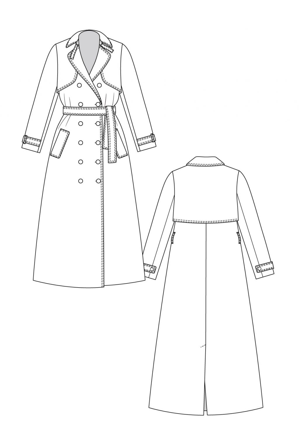 Named Isla Trench Coat - The Fold Line