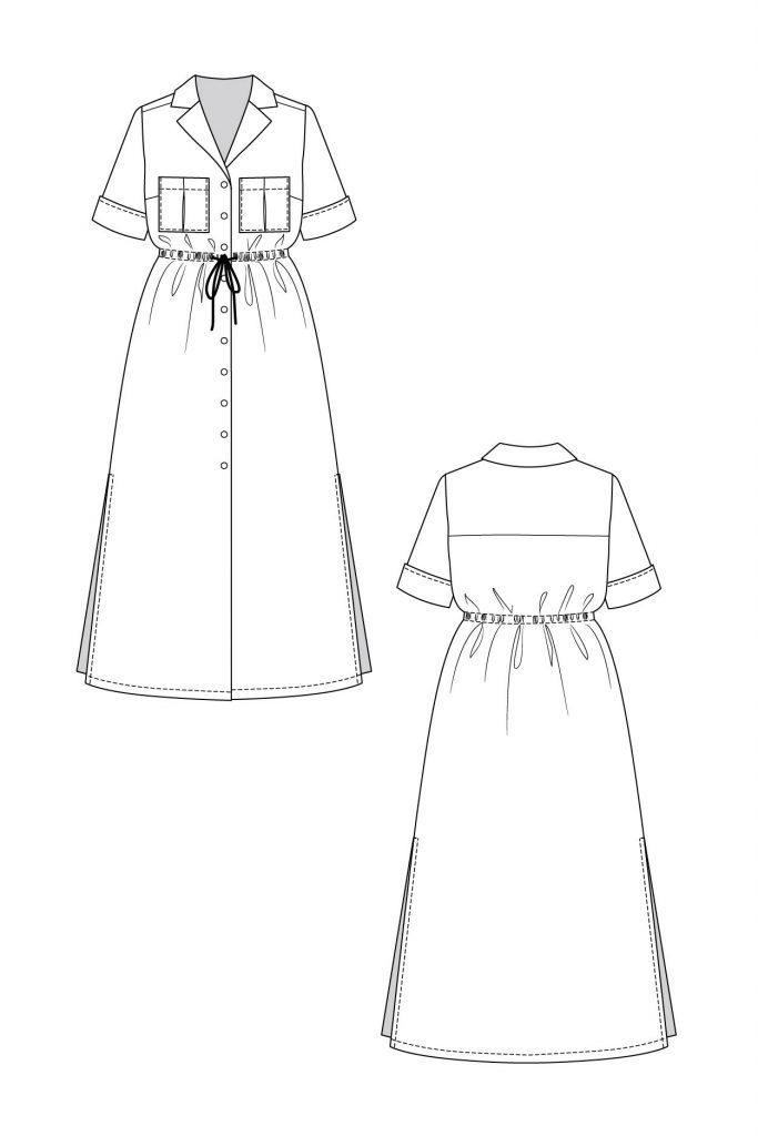 Named Reeta Shirt Dress - The Fold Line