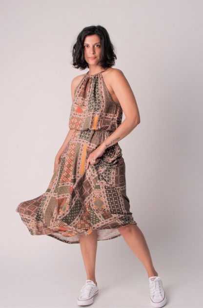 Buy the Adriana Dress and Top sewing pattern from The Patterns Room on The Fold Line.