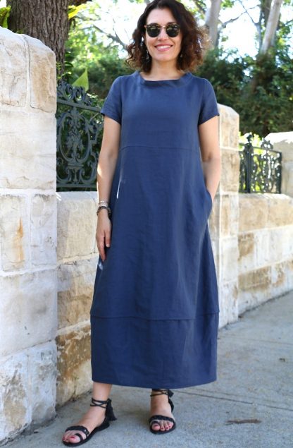 Buy the Iris Dress sewing pattern from Tessuti Fabrics on The Fold Line.