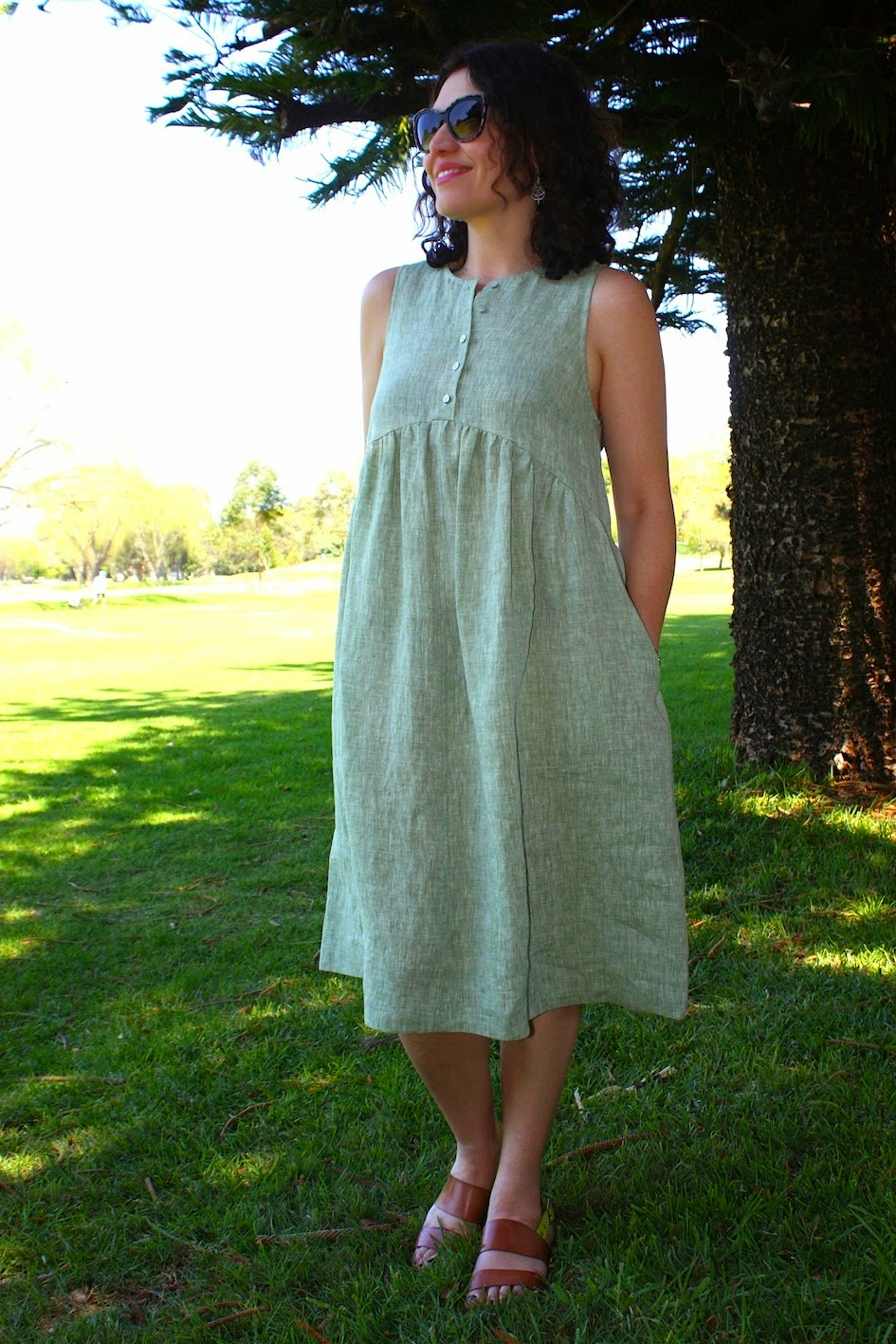 Buy the Lisa Dress sewing pattern from Tessuti Fabrics on The Fold Line.