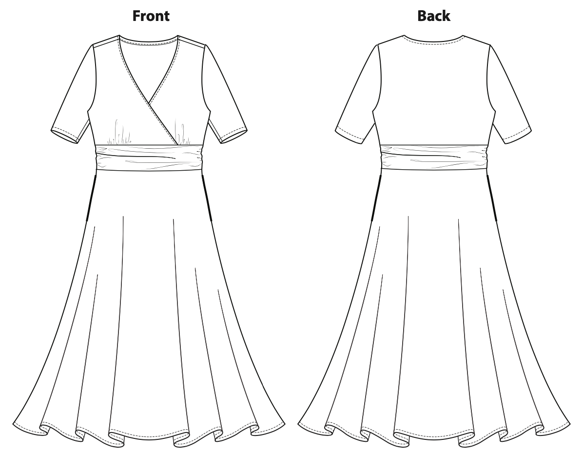 Itch to Stitch Antrim Dress - The Fold Line