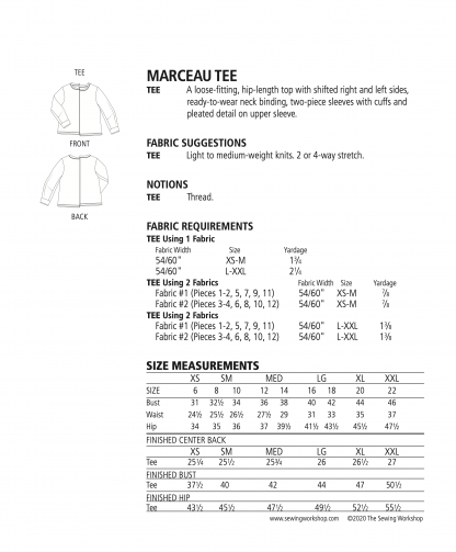 The Sewing Workshop Marceau Tee - The Fold Line