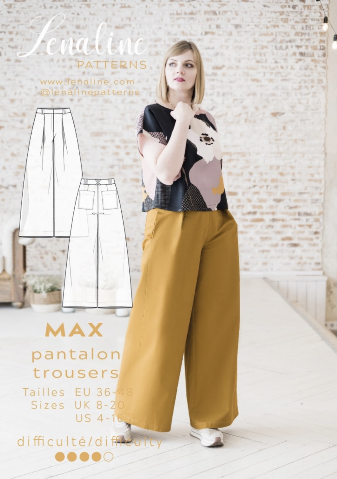 Lenaline Patterns Max Trousers - The Fold Line