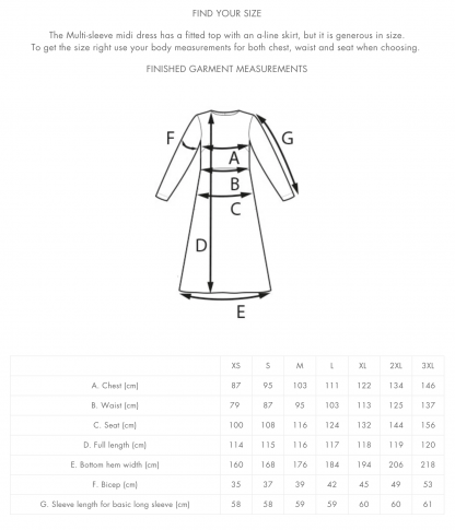 The Assembly Line Multi-Sleeve Midi Dress - The Fold Line