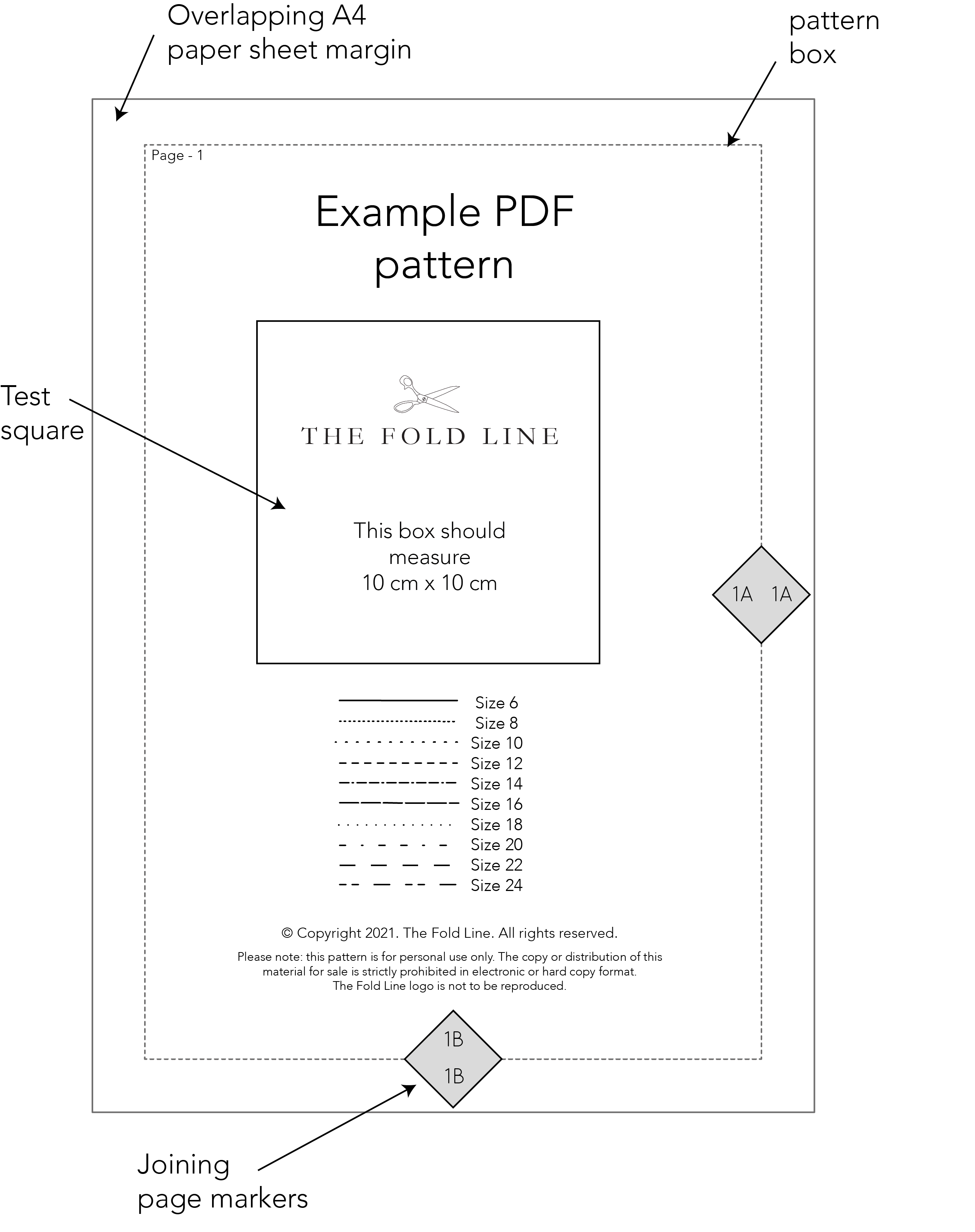 How to print and assemble your PDF sewing pattern — In the Folds