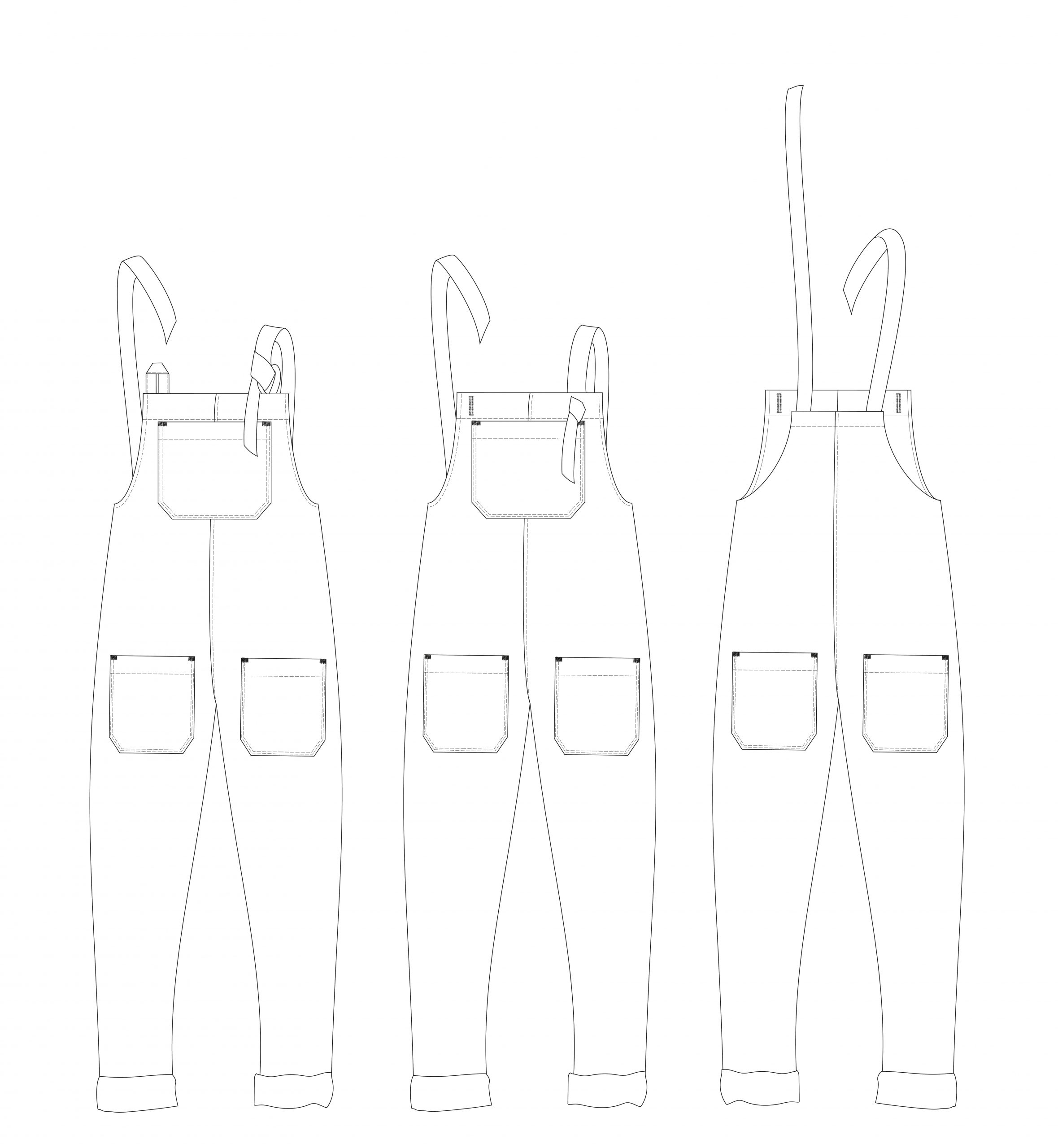 Waves & Wild Baby/Child Heyday Dungarees - The Fold Line