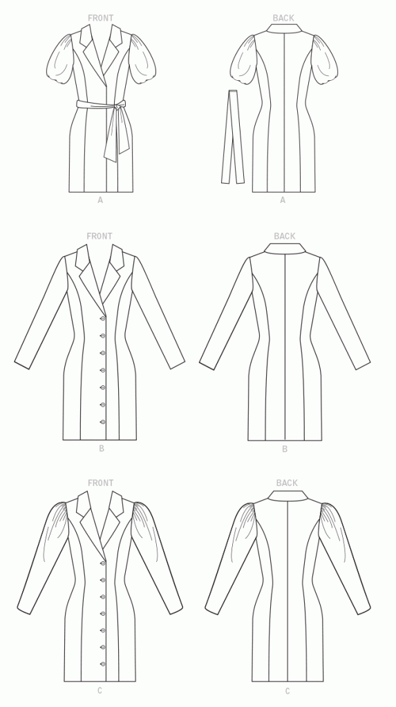 McCalls Dresses M8140 - The Fold Line