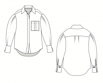 Lenaline Patterns Misha Shirt - The Fold Line