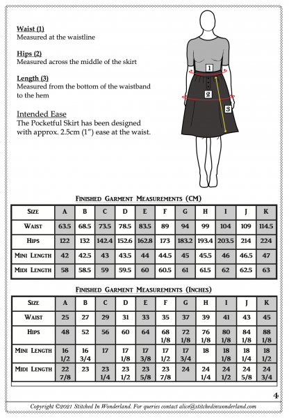 Stitched in Wonderland Pocketful Skirt - The Fold Line