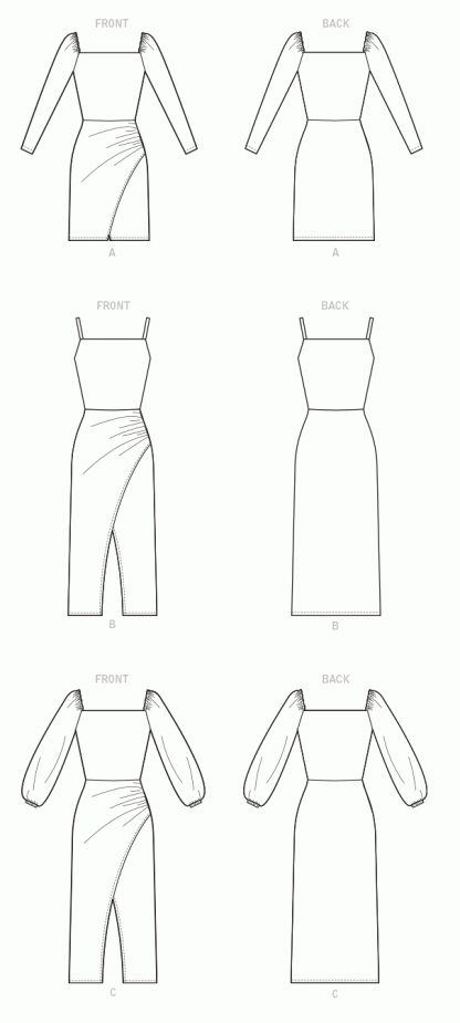 McCalls Dresses M8174 - The Fold Line