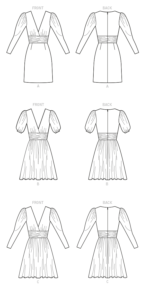 McCalls Dresses M8176 - The Fold Line