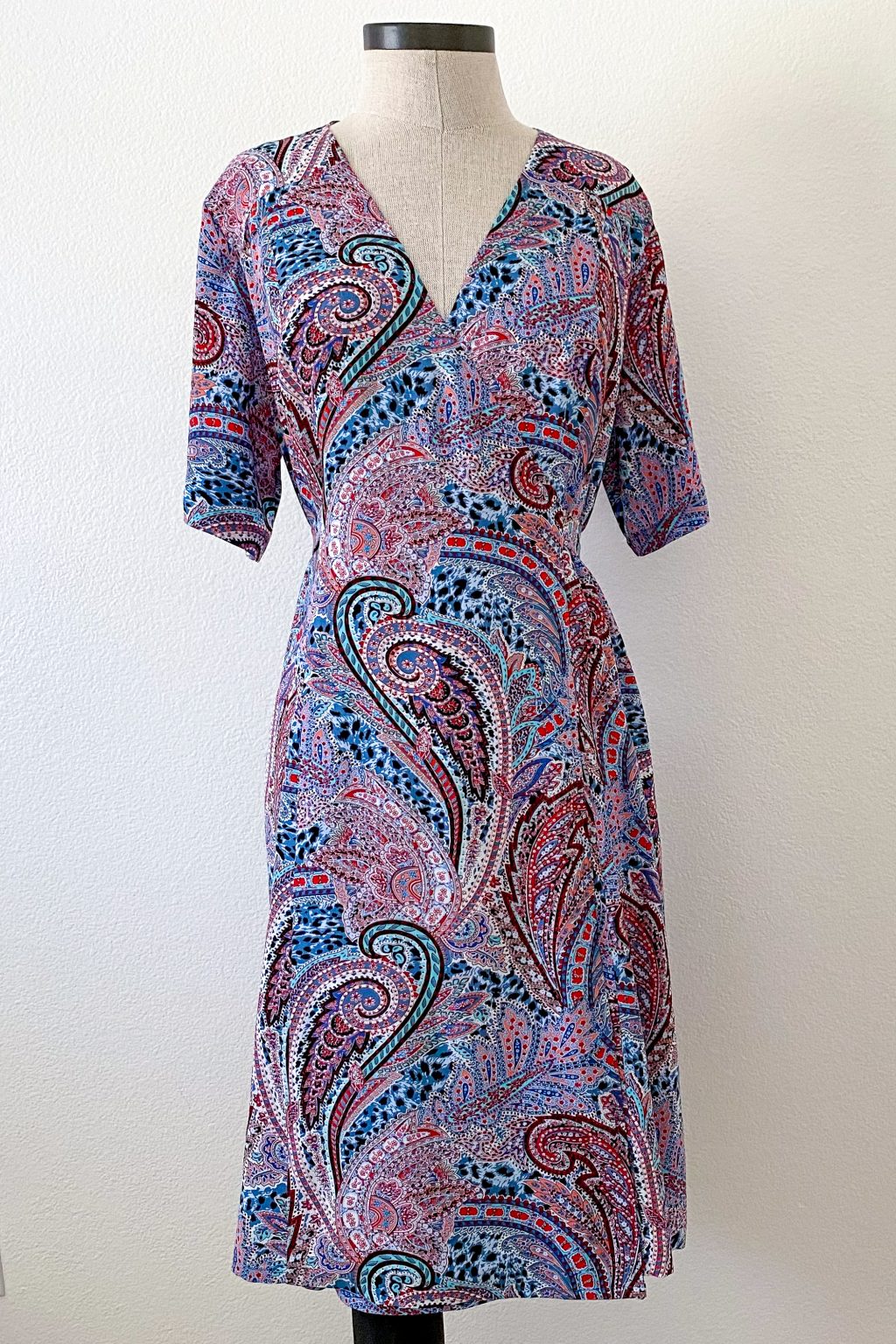 Blue Dot Patterns Andrea Wrap Dress and Top - The Fold Line