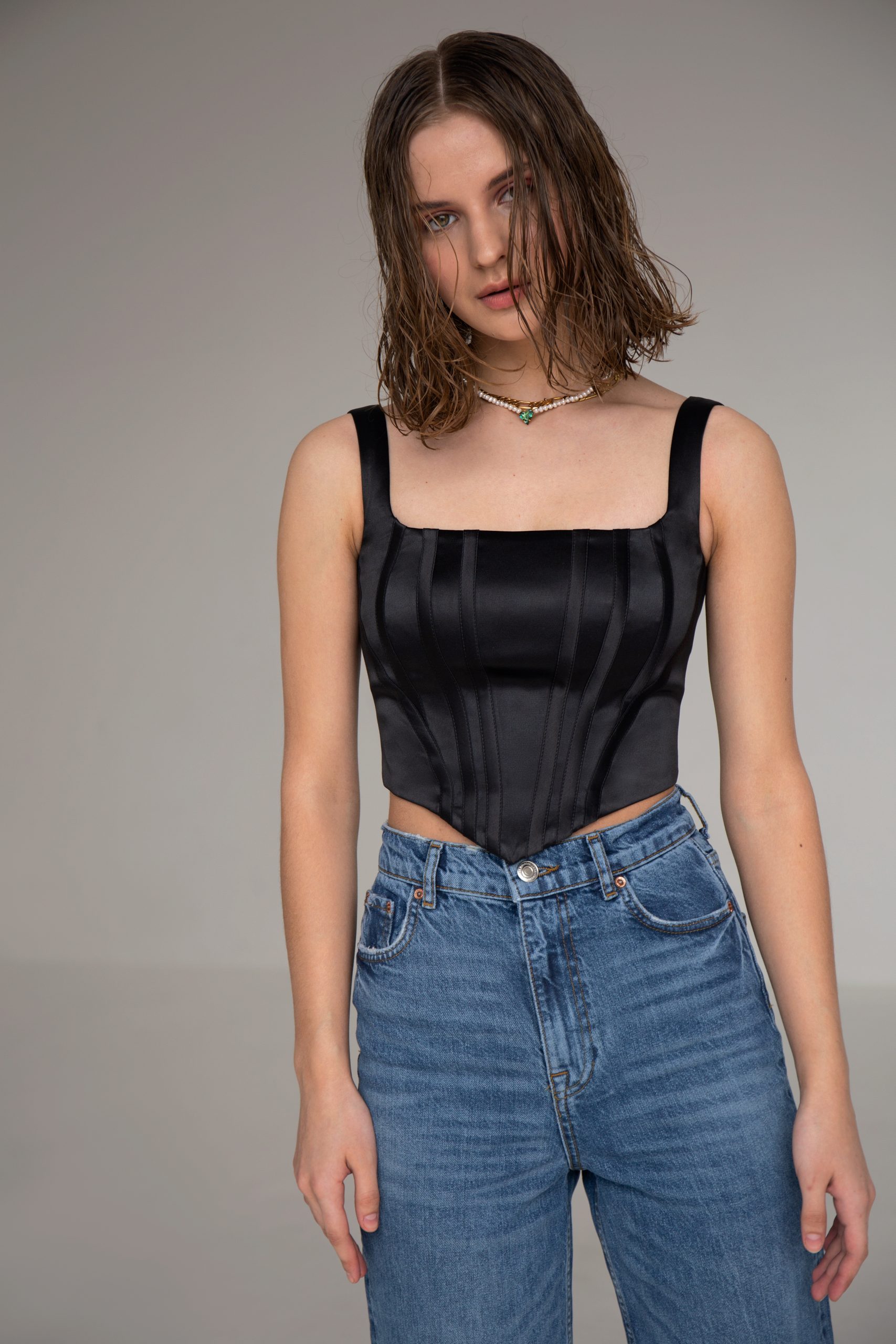 Vikisews Tally Bustier Top - The Fold Line