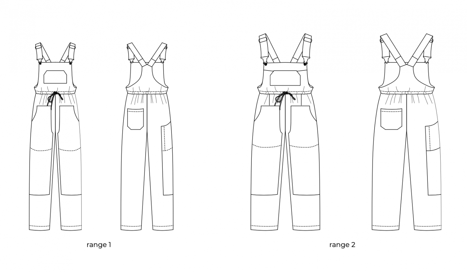 Ready to Sew Partner Overalls - The Fold Line