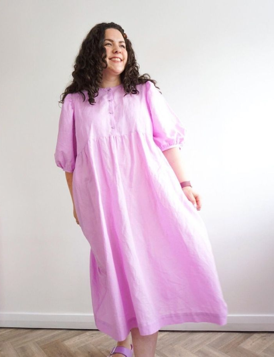 Purple Sewing Cloud's Anthea blouse hack