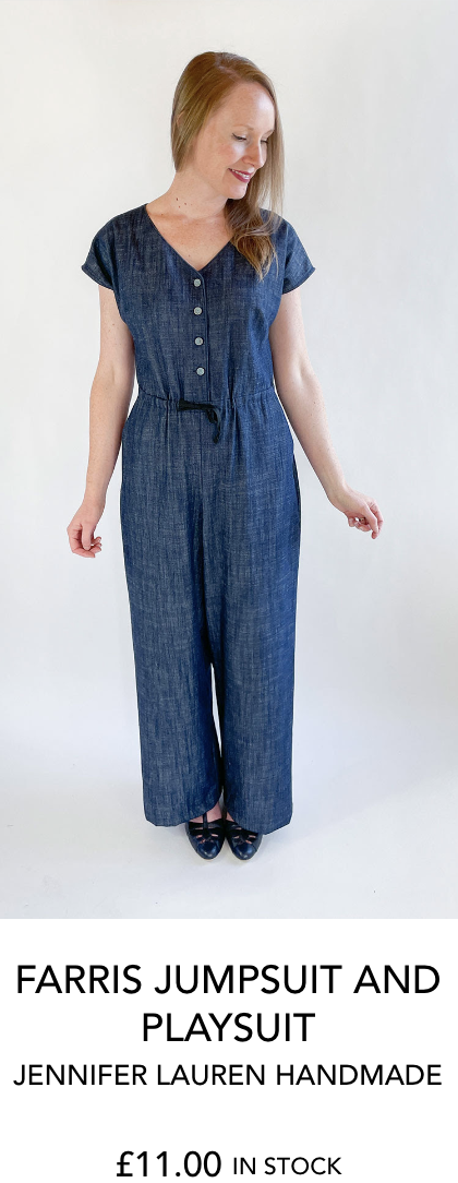 Farris jumpsuit and playsuit from Jennifer Lauren Handmade from The Fold Line