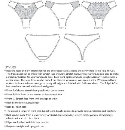 Primrose Dawn Tulip Hi-Cut Panty PDF - The Fold Line
