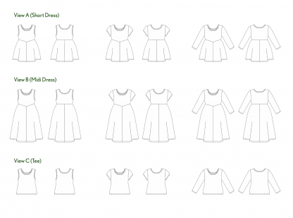 Sew Liberated Stasia Dress and Tee - The Fold Line