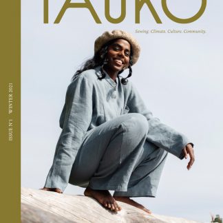 A sewing pattern magazine from Tauko on The Fold Line. A magazine with 12 patterns to make, such as jumpsuits, dresses, hats, capes, cardigans trousers, shorts, bags and tops, fitting all sizes and body shapes.