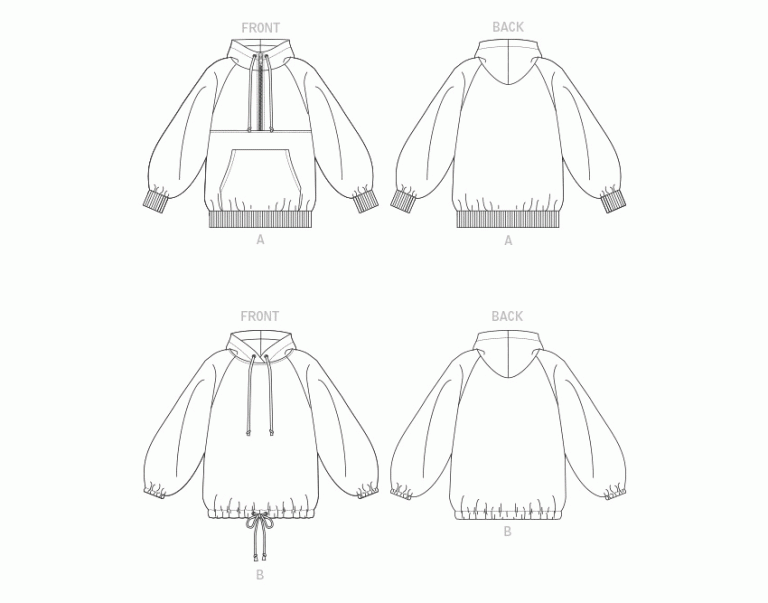 Vogue Sweatshirt V1826 - The Fold Line