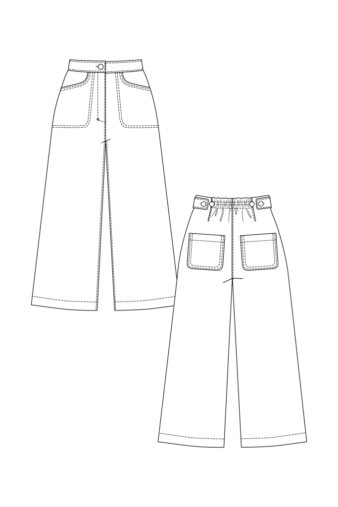 Named Aina Trousers and Culottes - The Fold Line