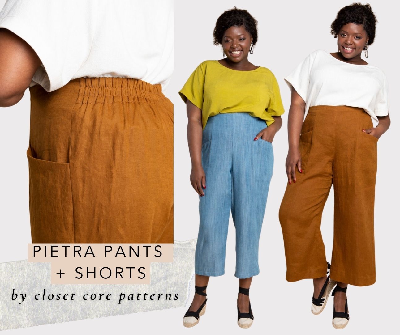 Pietra Shorts  Pants Pattern  Closet Core Patterns